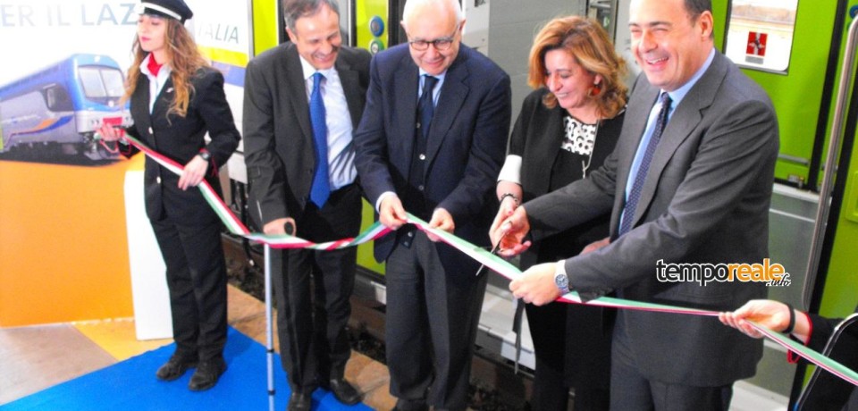 Formia / Linea Roma-Formia, Zingaretti inaugura il nuovo treno. Bartolomeo: “Risultato importante”