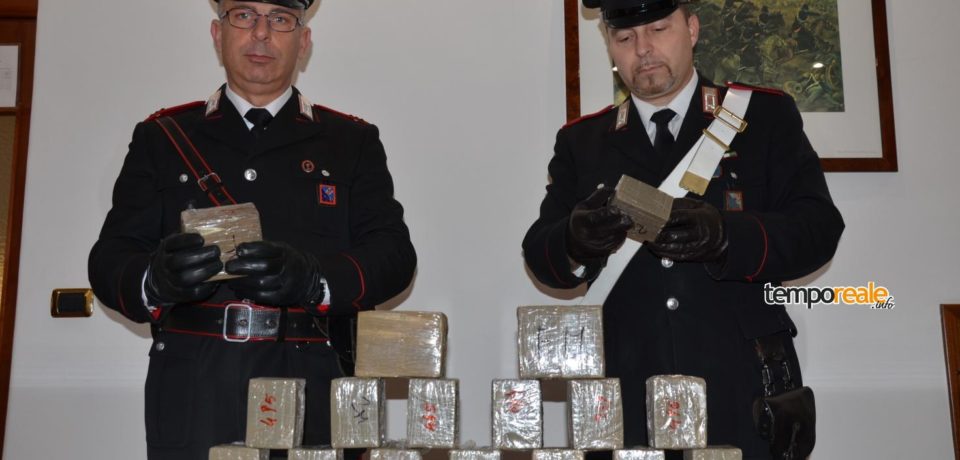 Fondi / Con 10 chili di hashish nell’armadio, arrestata 47enne