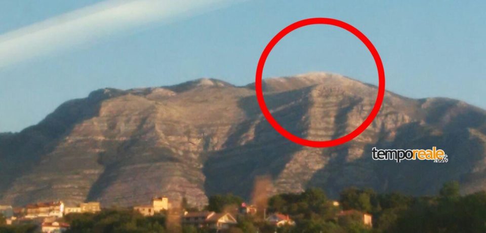 Formia / Spolverata di neve su Monte Petrella