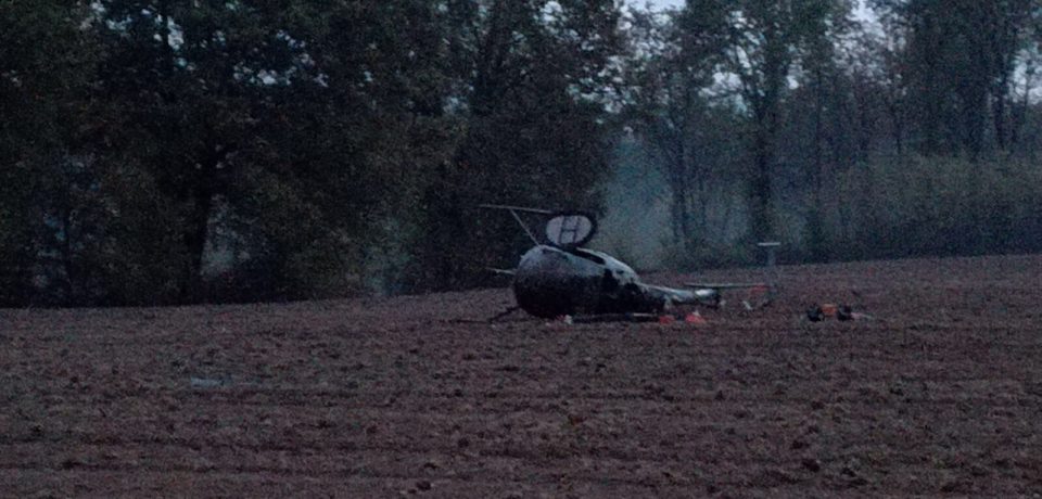 Frosinone / Atterraggio di emergenza per un elicottero del 72° stormo dell’Aereonautica Militare
