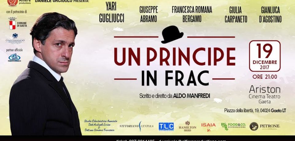 Gaeta / “Un principe in frac”, lo spettacolo su Totò al Teatro Ariston
