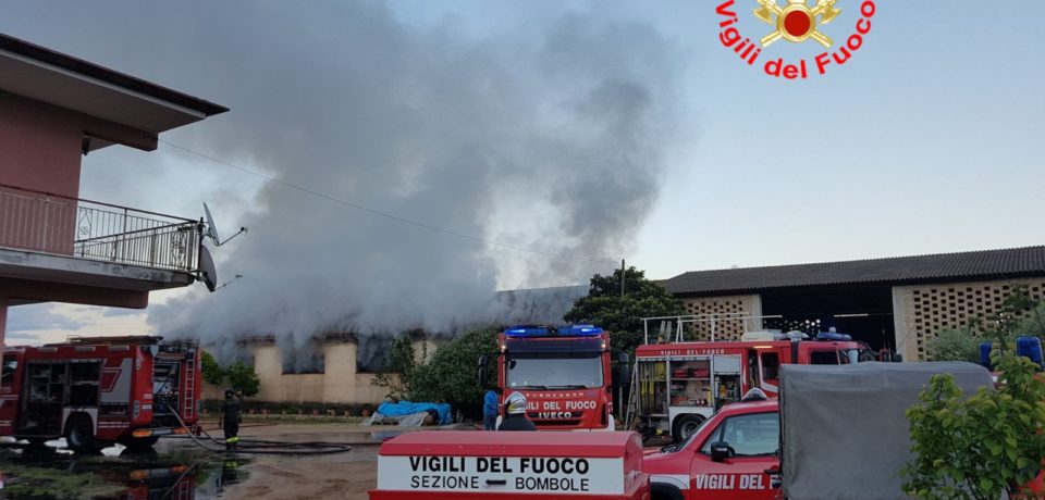 Sabaudia / Incendio in un magazzino, intervengono i vigili del fuoco