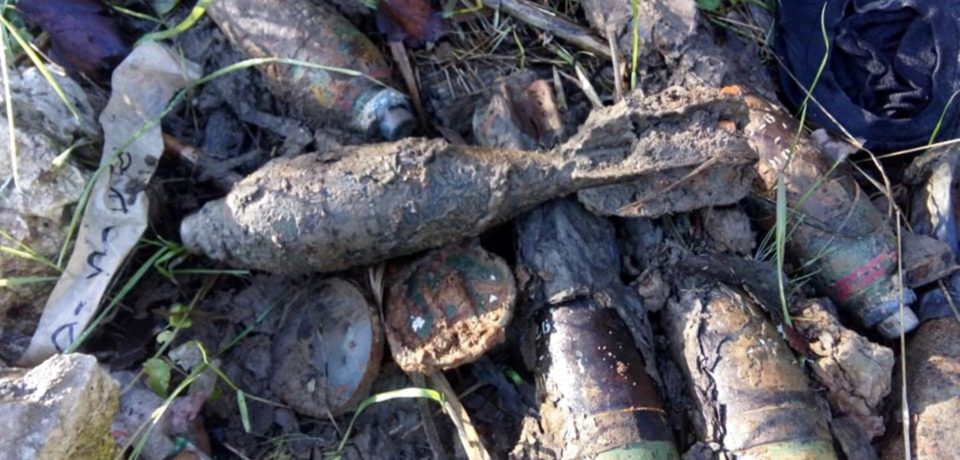 Minturno / Rinvenute sette bombe da mortaio al Garigliano