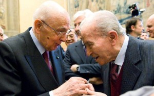 Ingrao con Napolitano