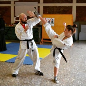 Jessica Treglia con il maestro Lucio Altezza