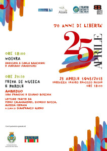locandina 25 aprile teatro bertolt brecht