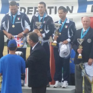 Il trio azzurro campione d'Europa