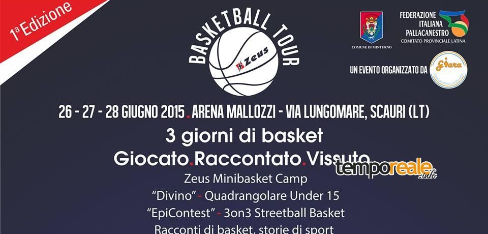 Zeus Basketball Tour, tre giorni di sport all’Arena Mallozzi di Scauri