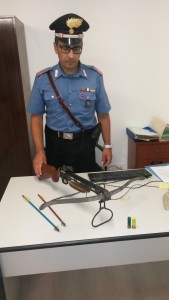 carabinieri balestra abusiva