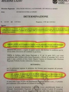 determina Cassino
