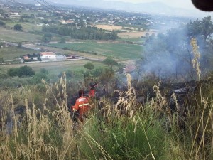 incendio le cese tufo minturno