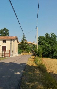 palo telecom abbattuto a spigno saturnia