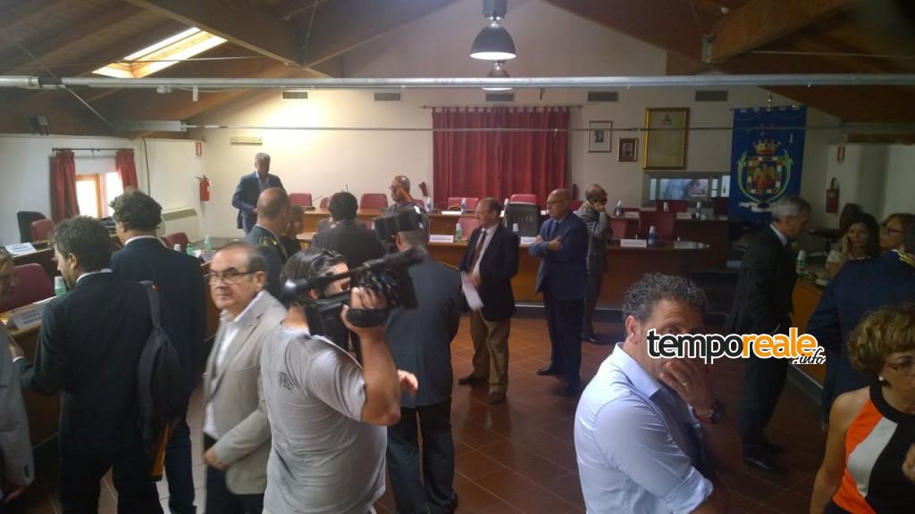 Vertice antimafia prima dell'inizio dei lavori