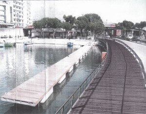 rendering ponte pedonale darsena la quercia