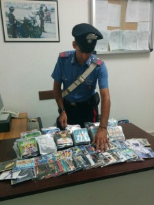 sequestro cd e dvd gaeta