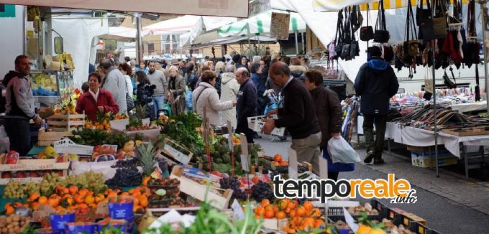 Fondi / Domenica 1° maggio il mercato settimanale si svolgerà regolarmente