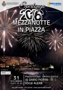 Locandina Capodanno in piazza a Sperlonga
