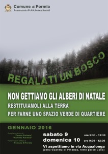 manifesto raccolta alberi