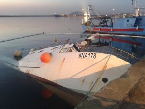 peschereccio uragano formia