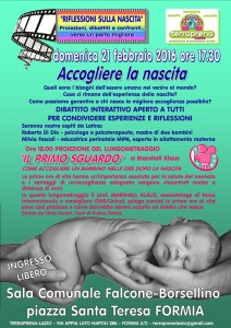 formia accogliere nascita evento