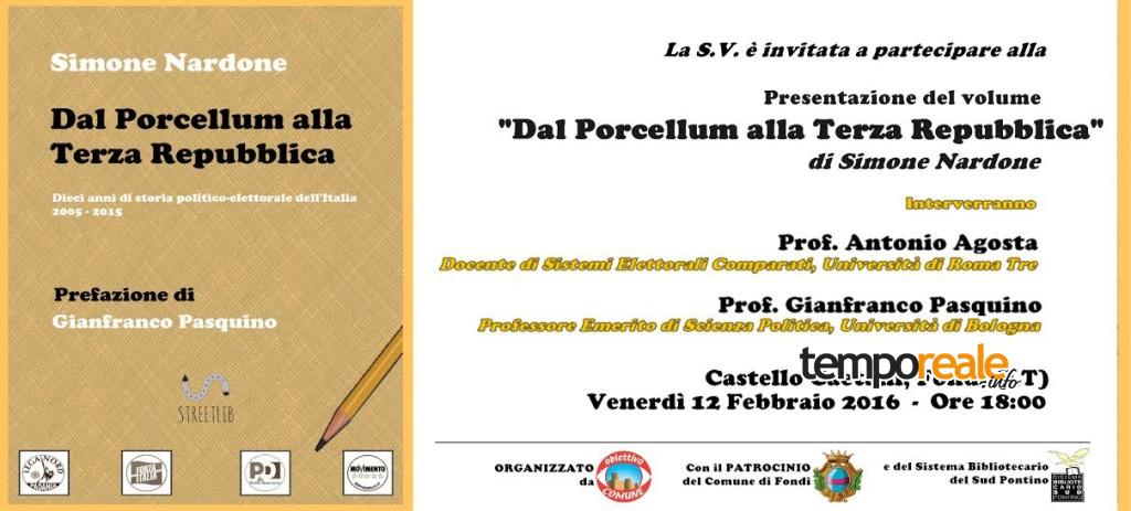 fondi libro presentazione porcellum terza repubblica