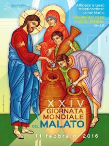 gaeta Giovedì 11 febbraio la Chiesa di Gaeta celebrerà la 24a Giornata Mondiale del Malato presso la Basilica Cattedrale di Gaeta (Via Duomo) a partire dalle ore 16:30 con il Santo Rosario. Alle ore 17:00 l’arcivescovo Fabio Bernardo D’Onorio presiederà la Santa Messa e amministrerà il Sacramento dell’Unzione degli Infermi. L’evento è organizzato dal Servizio diocesano di Pastorale della Salute guidato da don Luigi Ruggiero, Cappellano dell’Ospedale Dono Svizzero di Formia e Parroco di Ventotene. Il tema della Giornata di quest’anno prende spunto dal Messaggio di Papa Francesco “Affidarsi a Gesù misericordioso come Maria”, che si ispira alle parole di Maria nel Vangelo di Giovanni: “Qualsiasi cosa vi dica, fatela”. Parteciperanno i Volontari e le Associazioni che hanno a cuore la cura dei sofferenti nel corpo e nello spirito, in particolare l’Unitalsi - Sottosezione di Gaeta e l’Avo di Formia.