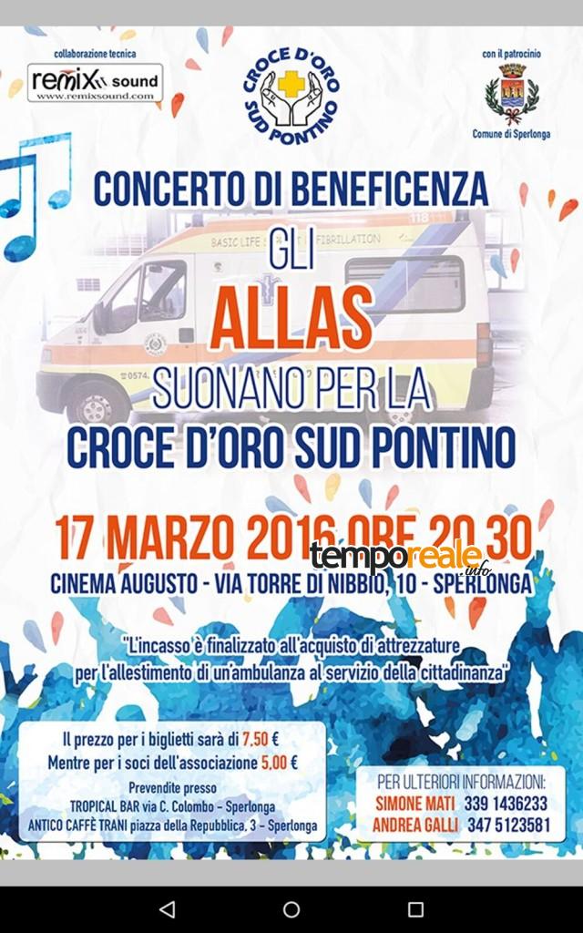 sperlonga concerto beneficenza alias