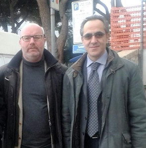 Il commissario Bruno Strati e e il sub commissario Gerardo Infantino