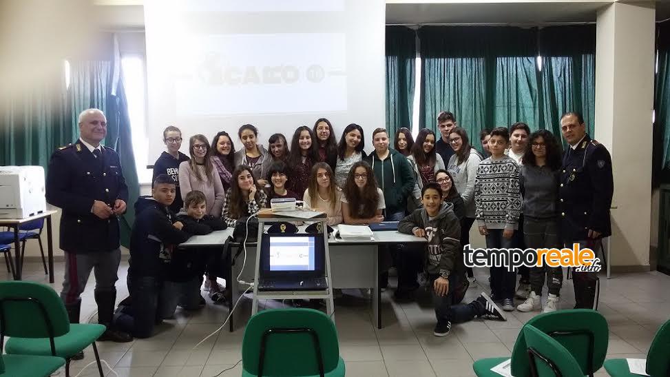 frosinone polizia incontra studenti istituto aldo moro