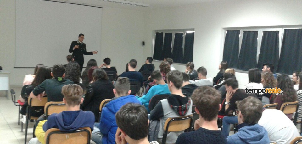 Cassino / I Carabinieri al Liceo Scientifico “Pellecchia” per la cultura della legalità