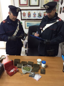 carabinieri scauri droga sequestrata