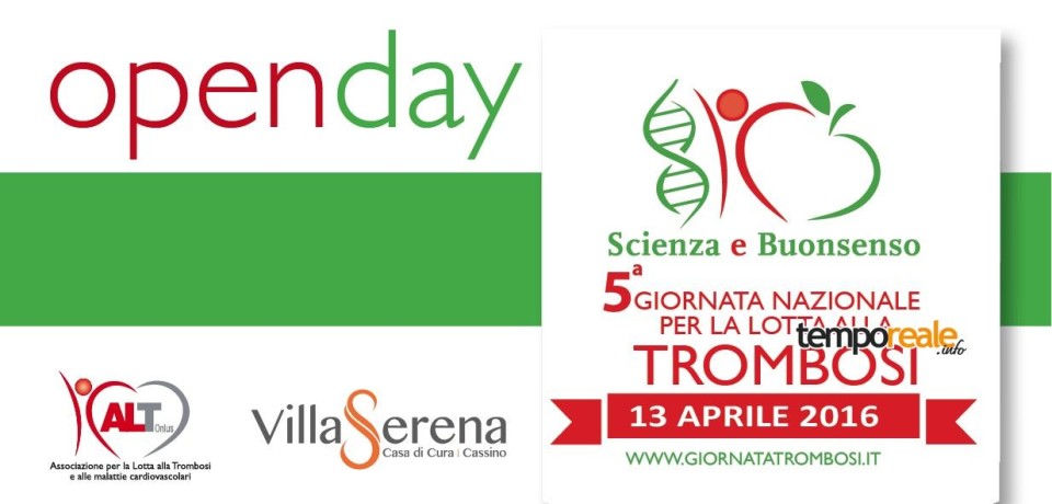 Cassino / 5^ Giornata Nazionale per la lotta alla Trombosi, open day alla clinica Villa Serena