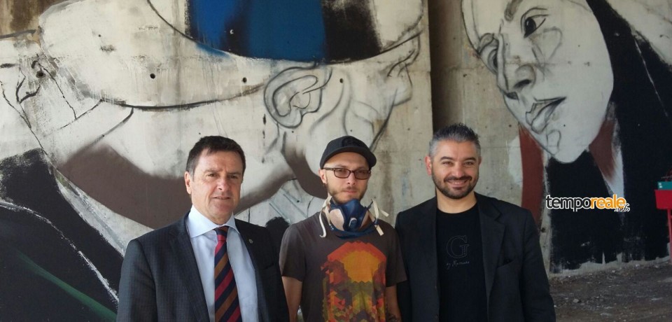 Cassino / Progetto “Quinto ponte”, l’artista croato Lonac crea un murales per la città