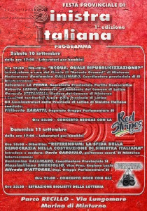 Manifesto evento Sinistra Italiana