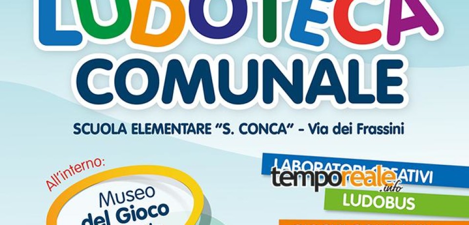 Gaeta / Ludoteca Comunale Sebastiano Conca: al via le iscrizioni gratis per l’anno 2016/17
