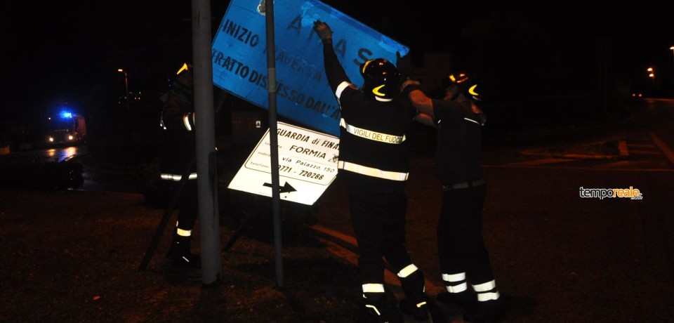 Formia / Maltempo, intervengono i vigili del fuoco (foto)