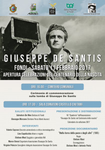 Centenario De Santis locandina
