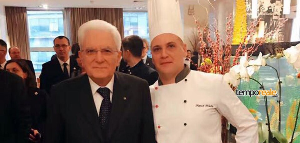 Formia / Il presidente Sergio Mattarella pranza in Cina con i paccheri del pastificio Paone