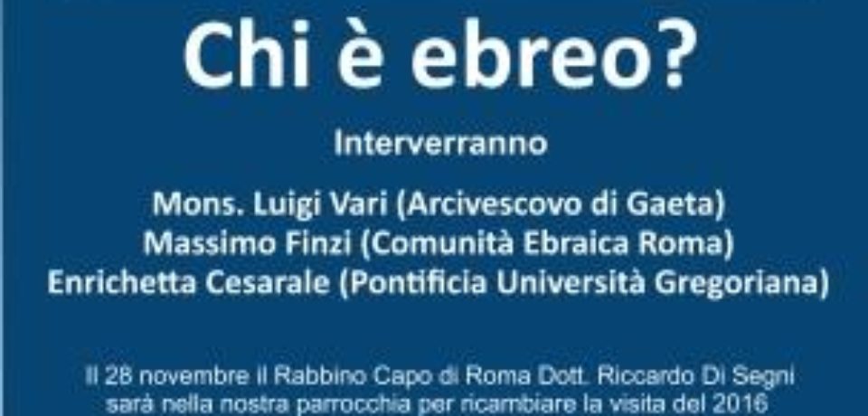 Gaeta / Il rabbino capo Riccardo Di Segni in visita alla parrocchia di Santo Stefano