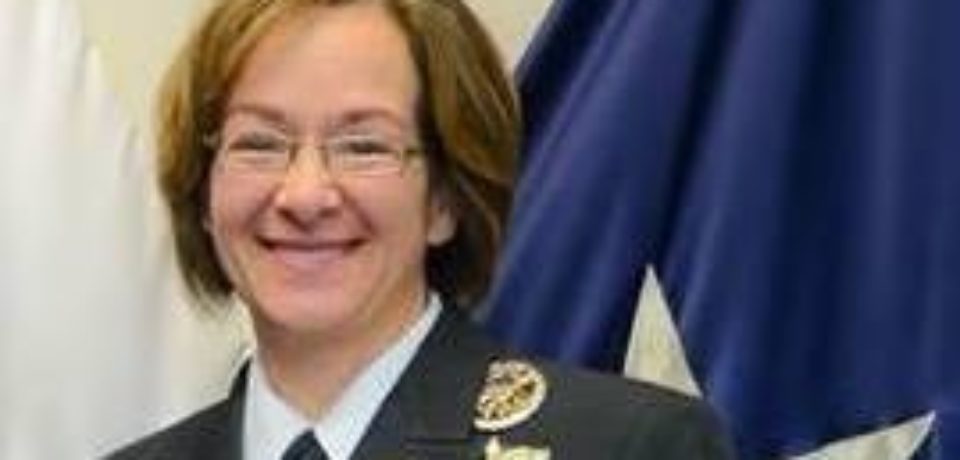 Gaeta / Lisa Franchetti comandante della VI flotta Usa. Cerimonia sulla Mount Witney