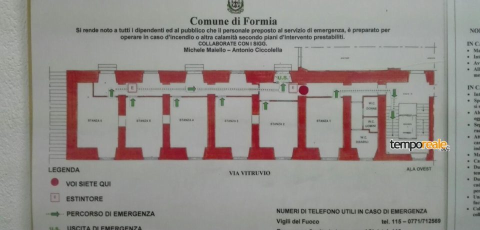 Formia / Polemiche per lo sbarramento di alcune porte di sicurezza al Comune