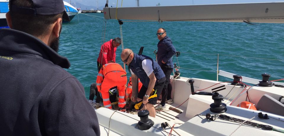 Formia / Incidente sulla barca, trauma cranico per un 58enne