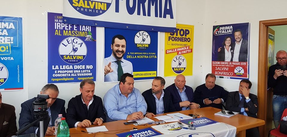 Formia / La Lega al completo per Durigon, che annuncia: “Sicurezza sulla Pontina, presto i lavori”