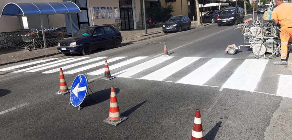 Itri / Rifatta la segnaletica orizzontale