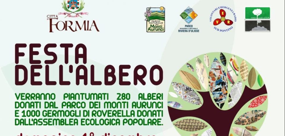 Formia / Il “Bosco dei primi nati” 2019, appuntamento domenica 1° dicembre