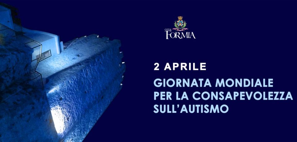 Formia aderisce alla Giornata Mondiale dell’Autismo: la Torre di Castellone illuminata di blu