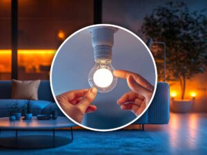 Lampadina a led illuminata