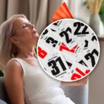 vari numeri nel cerchio e una donna che sente molto caldo