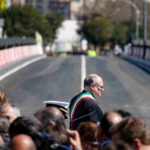 cerimonia riapertura del Ponte dell'Industria a Roma