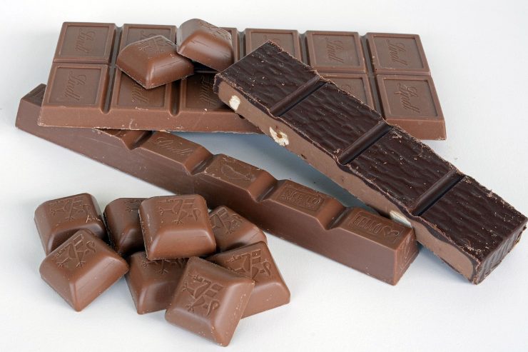 tavolette di cioccolato di vario formato